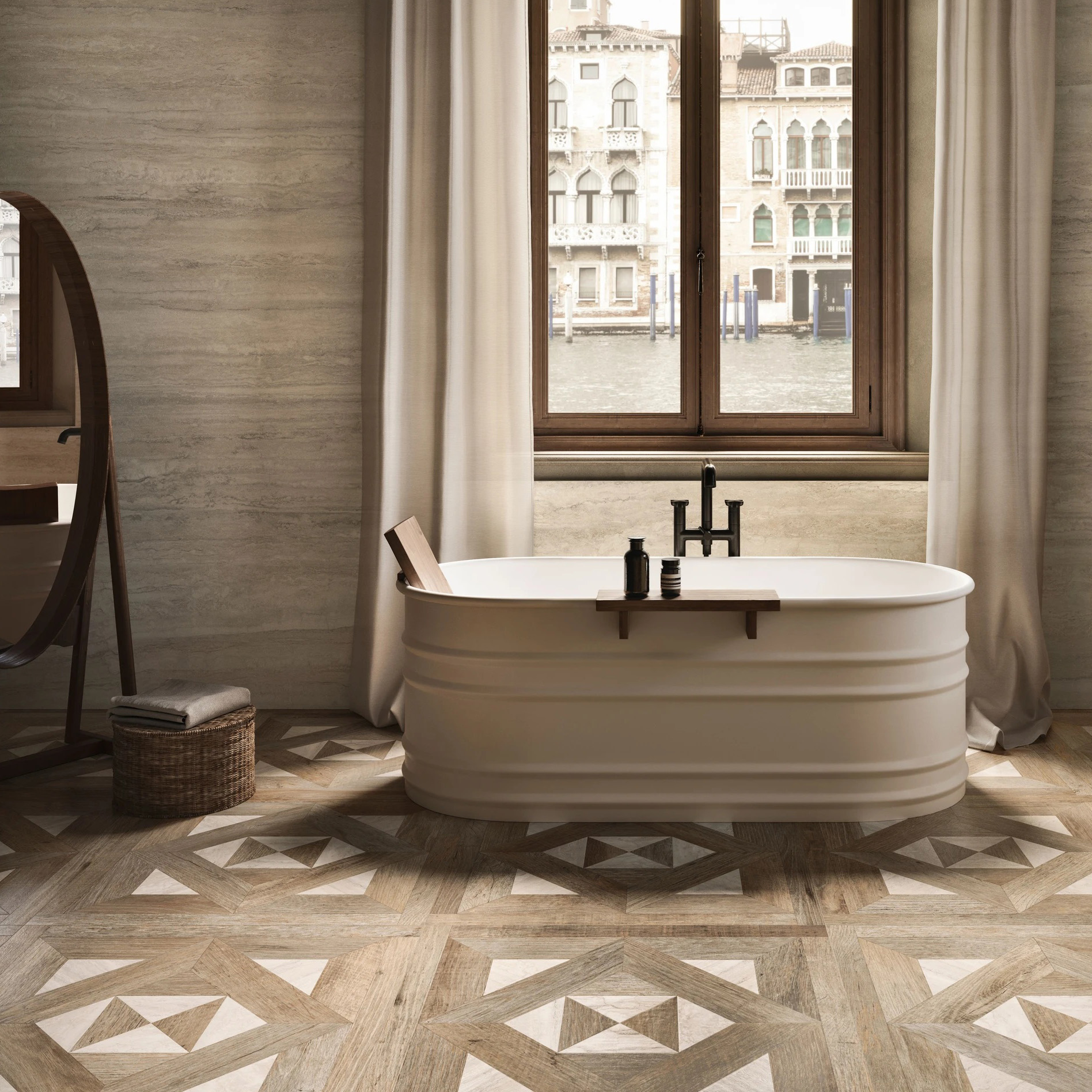 Invictus-SantAgostino-Ceramica Florim-decor-travertin